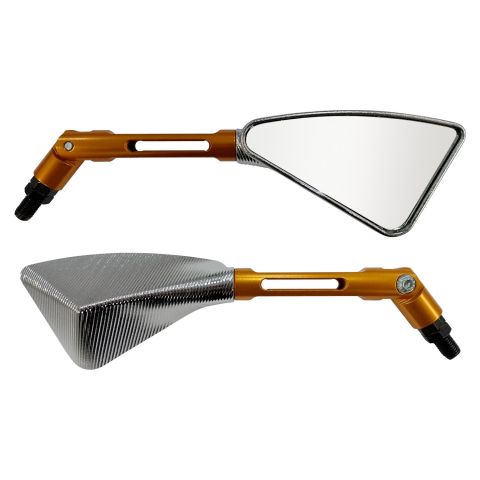 Ret. Arrow Capa Cromada Haste de Aluminio Dourada Universal DIR/ESQ