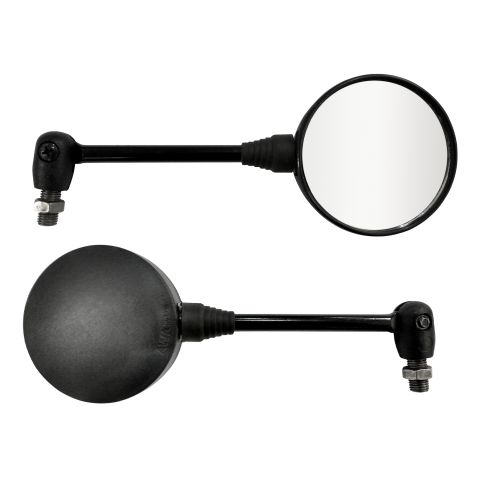 RETROVISOR MINI REDONDO ARTICULADO DIR/ESQ PRETO