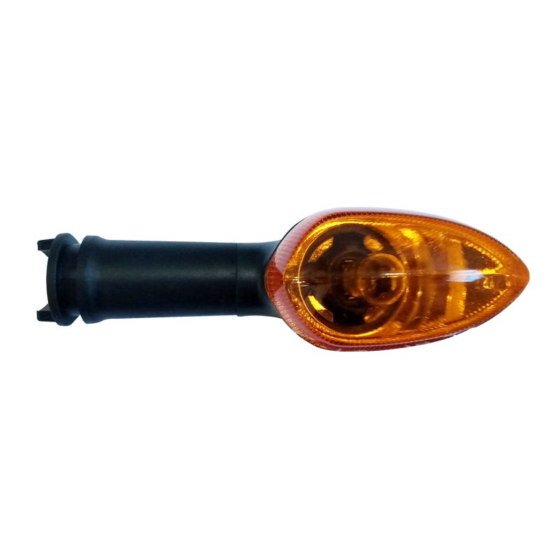Pisca Fazer 250 Mod. 11/14 com Carcaca Preta E Lente Laranja Lisa (Dianteiro Esq) com Lampada