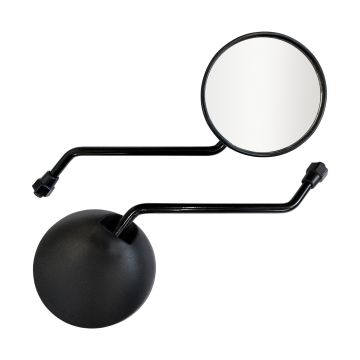 RETROVISOR DT 200 H. PRETA ROSCA PADRÃO HONDA