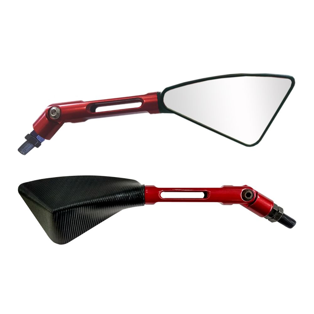 Ret. Arrow Capa Preto Brilhante Haste de Aluminio Vermelho Universal DIR/ESQ