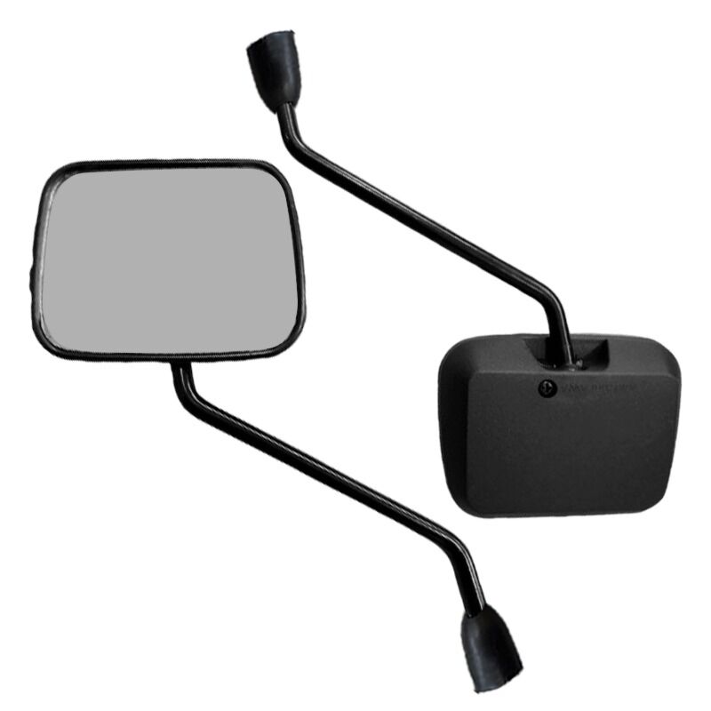 Retrovisor Turuna Capa Retangular Para Moto Elétrica Padrao M8 Rosca Dir - Preto
