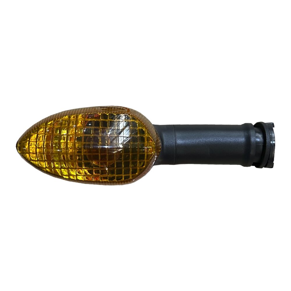 Pisca Fazer 250 Mod. 11/14 com Carcaça Preta E Lente Laranja Frisada (Dianteiro Dir) com Lampada