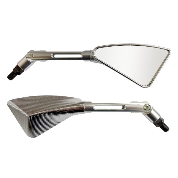 Retrovisor Arrow Capa Cromada Haste de Alumínio Cromada Universal DIR/ESQ
