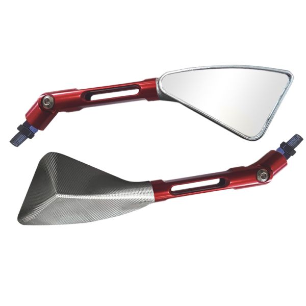 Ret. Arrow Capa Cromada Haste de Aluminio Vermelha Universal DIR/ESQ