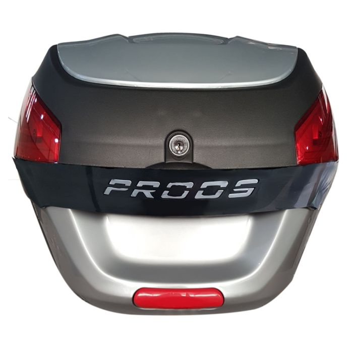 BAULETO AWA MODELO PROOS 29 LITROS COM TAMPA PRATA