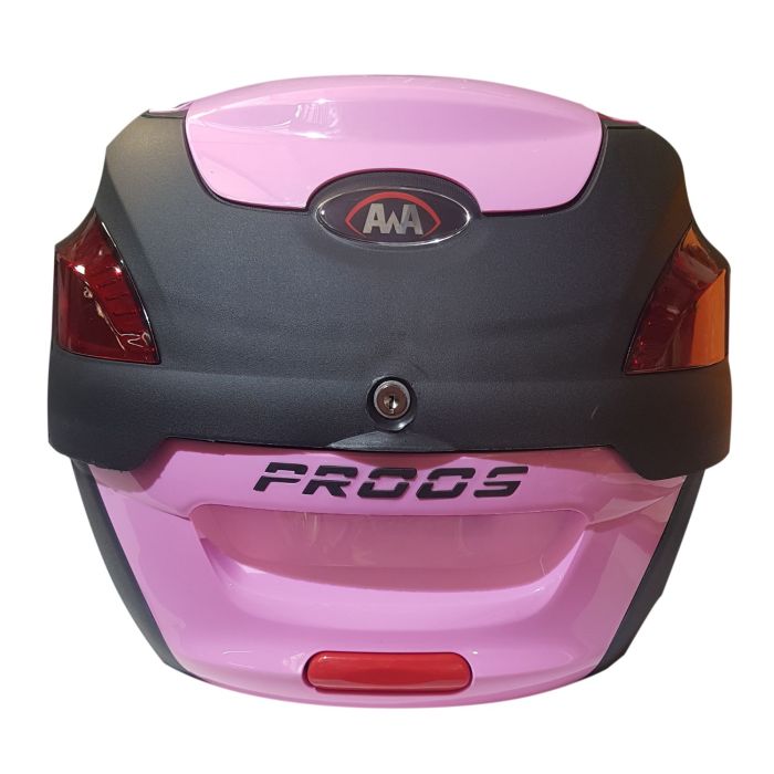 BAULETO AWA MODELO PROOS 41 LITROS COM TAMPA ROSA
