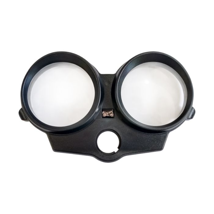 CARCACA SUPERIOR FAN 125 MOD. 05/08 COM ACRILICO - PRETA